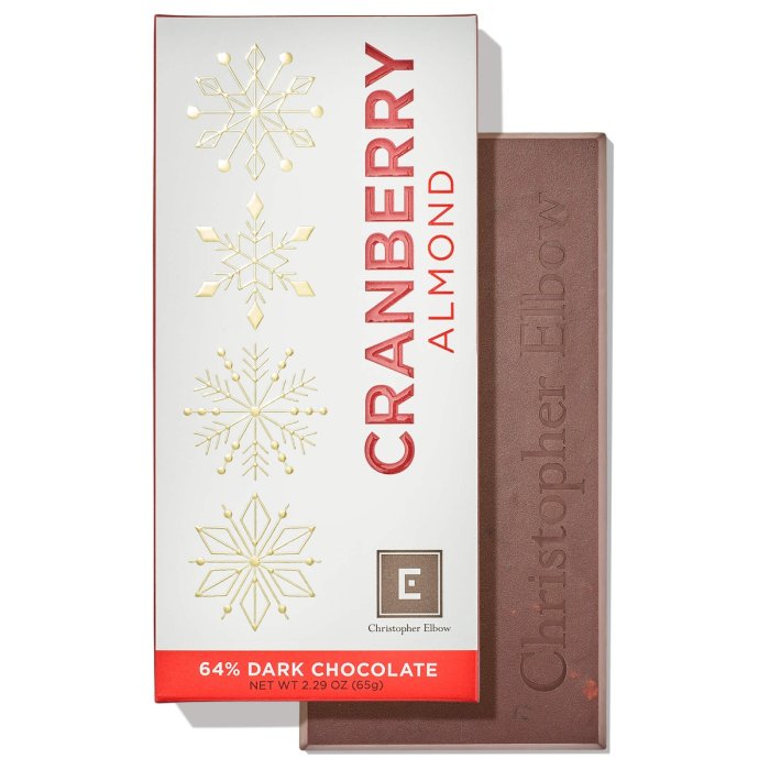 Cranberry Almond Holiday Edition Chocolate Bar