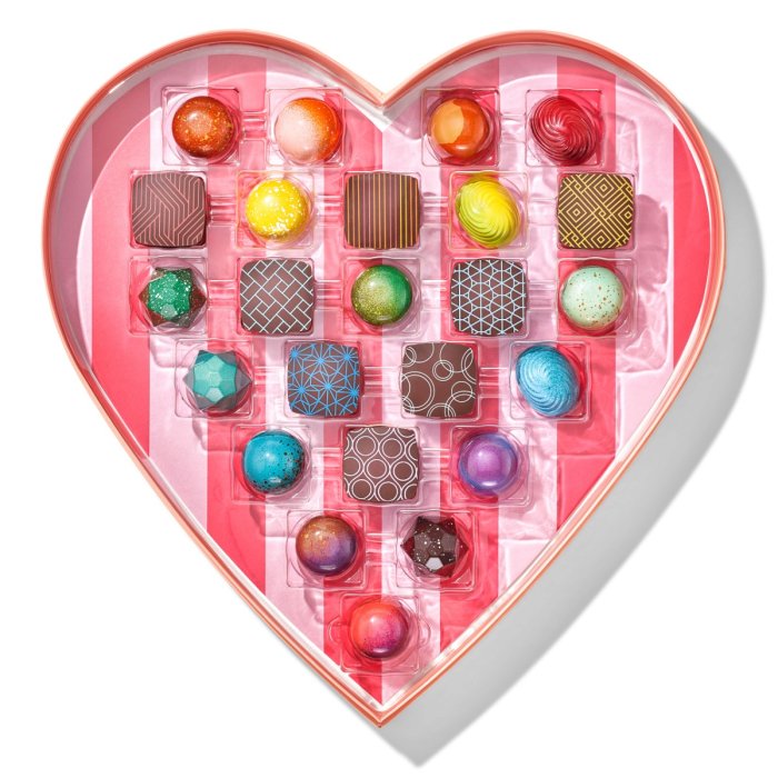 Heart shop shaped chocolate
