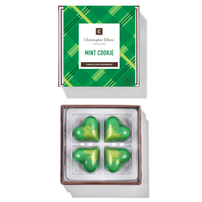 Mint Cookie Chocolate Bonbons for St. Patrick's Day