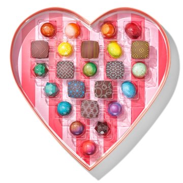Heart-Shaped box of our signature chocolate bonbons