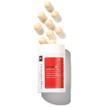 Peppermint White Chocolate Holiday Malt Balls