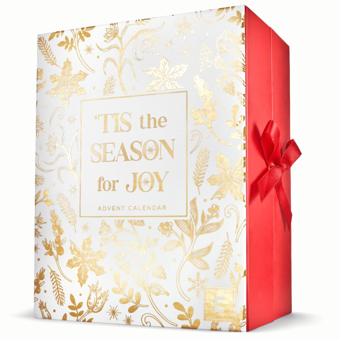 Advent Calendar For Two box tied with ribbon
