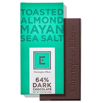 Toasted Almond Mayan Sea Salt 64% Dark Bar