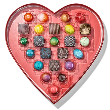 Heart-Shaped box of our signature chocolate bonbons