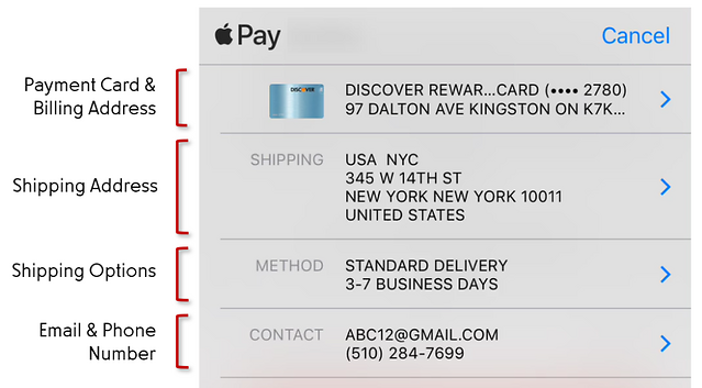 Apple Pay Interface